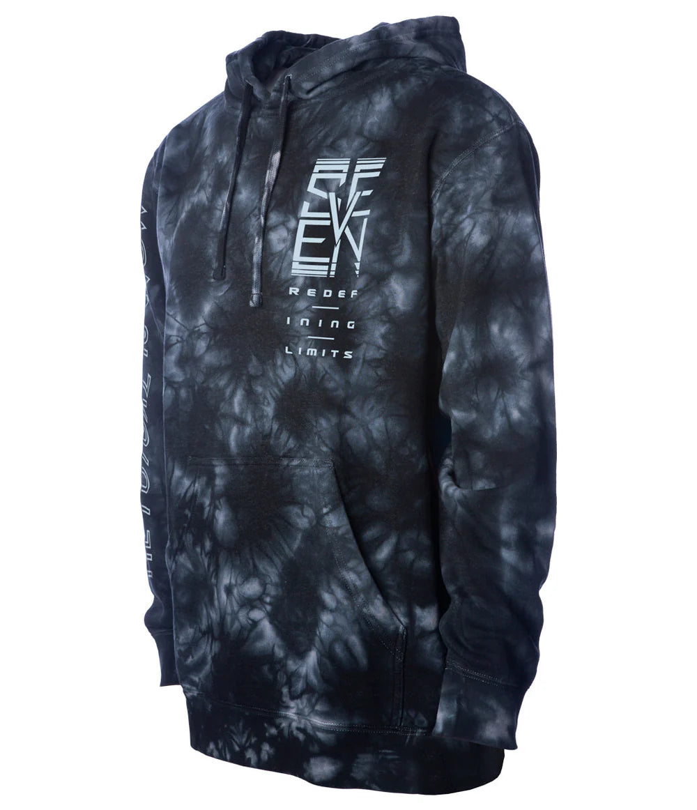 POLERON SEVEN LEGACY HOODIE 22.1 TIE DYE BLACK
