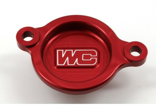 Works Connection - Tapa filtro aceite Honda CRF250R/RX 18-24  Rojo
