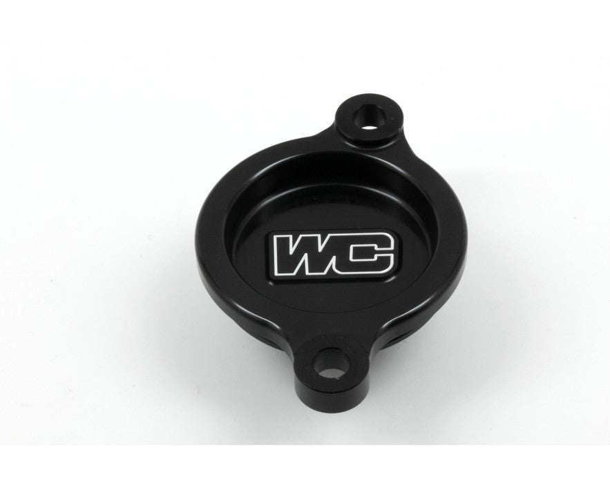 Works Connection - Tapa filtro aceite Honda CRF450R 17-24 Negro