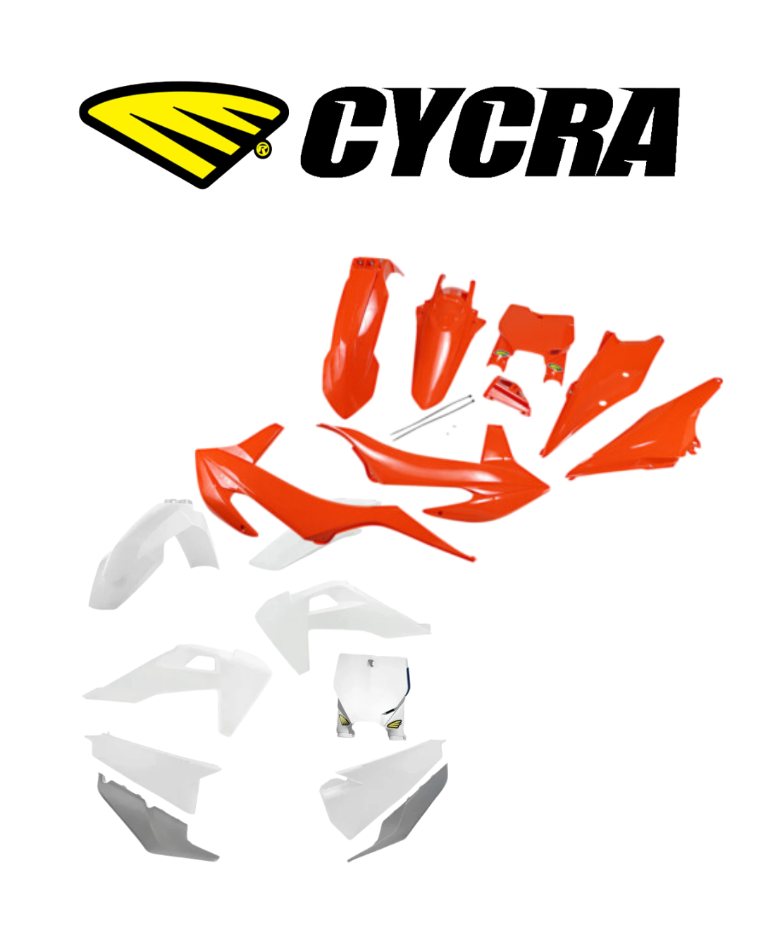 Kit Plásticos Cycra KTM & Husqvarna 2019-2022 | Naranja o Blanco