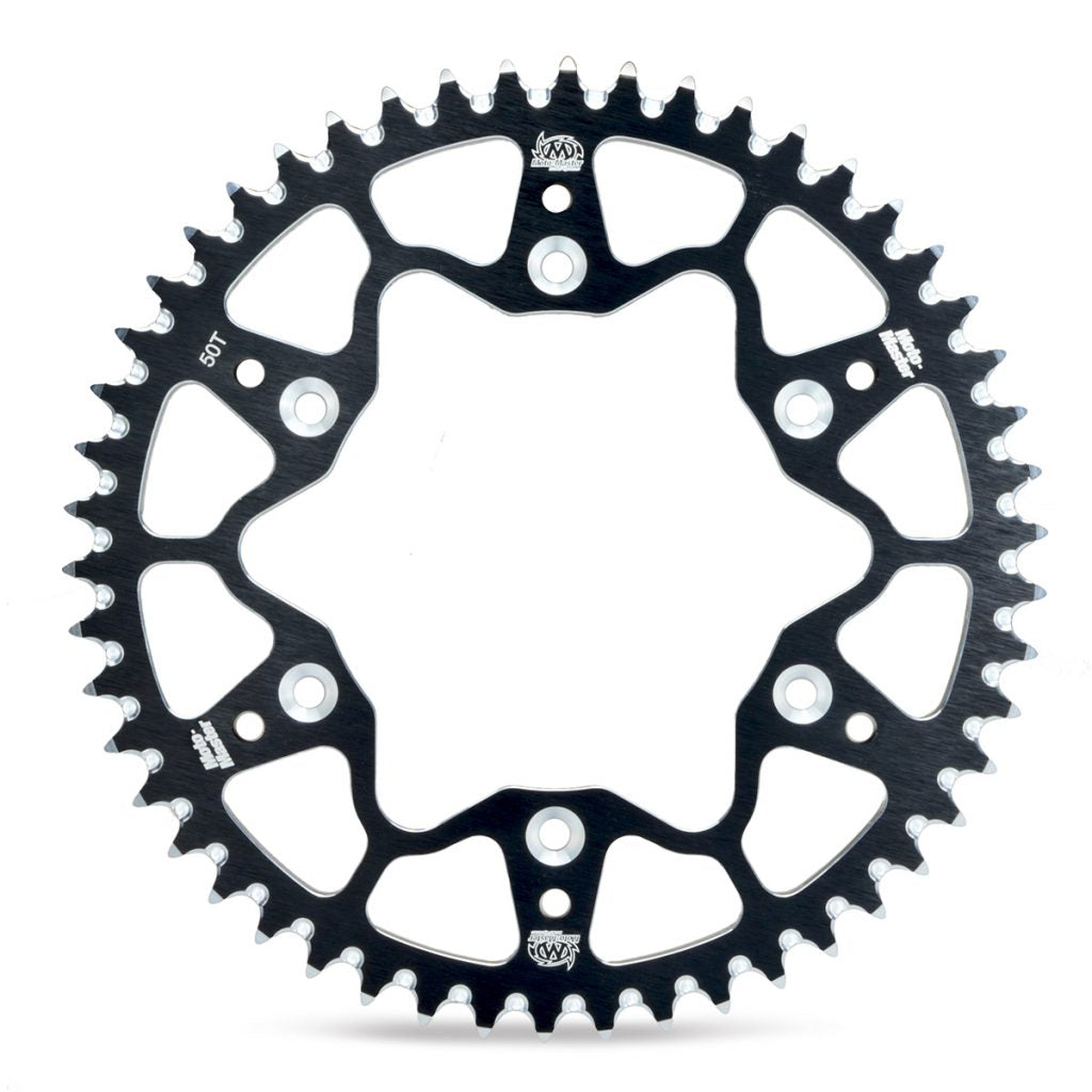 "Catalina trasera Moto-Master 620042246 Aluminio 46 dientes negra Yamaha YZ85"

"Corona sprocket transmision minicross Moto Master 428 46T RM85 antibarro"

"Upgrade transmision motocross reducir peso rueda catalina aluminio 7075"