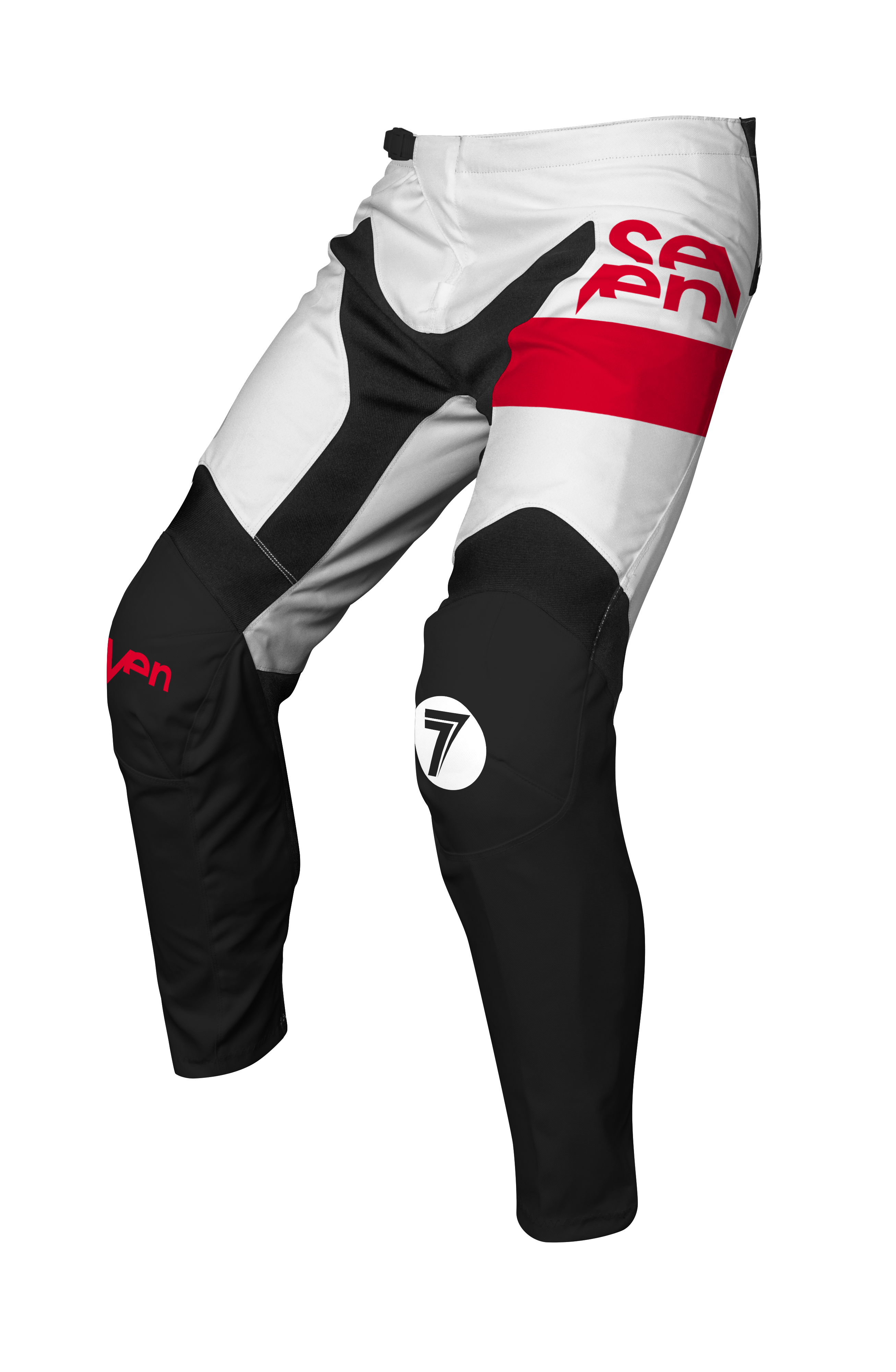 Pantalón Motocross Seven Vox Fracture 25.1 Negro Blanco