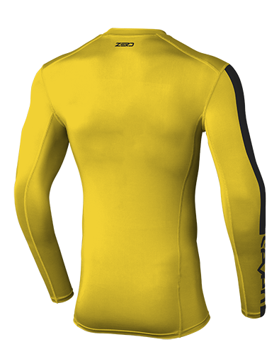 Jersey Compresión Motocross Seven Zero Compression Negro Amarillo