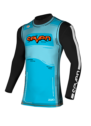 Overjersey Motocross Seven Zero Hijack Cyan 25.1