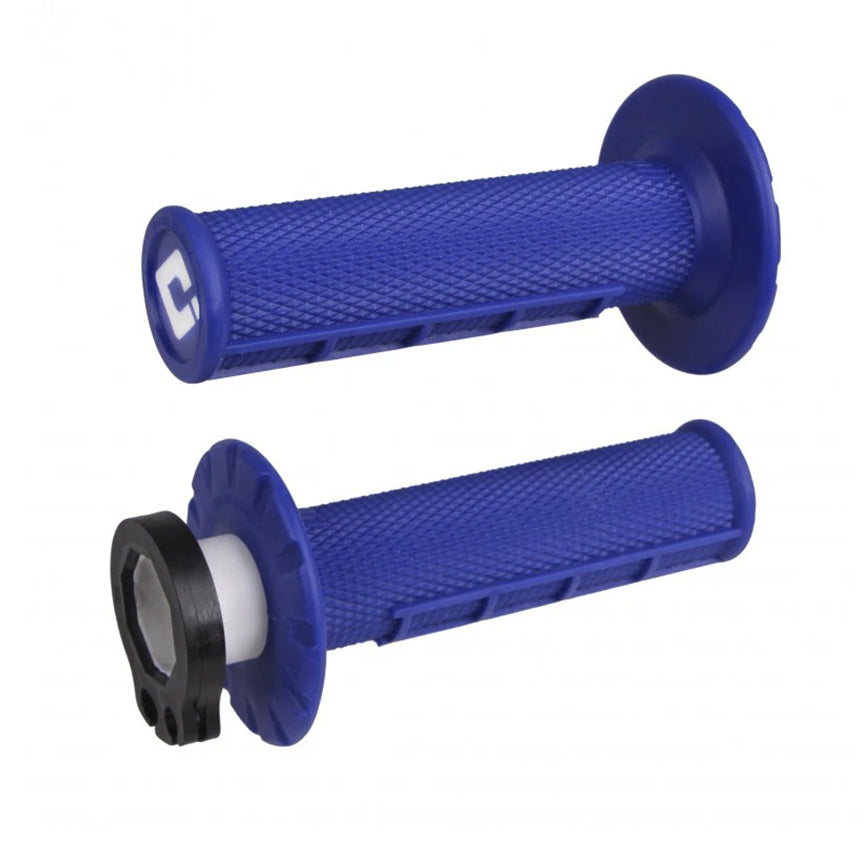 Puños ODI Half-Waffle V2 Lock-On MX – Tracción y Control