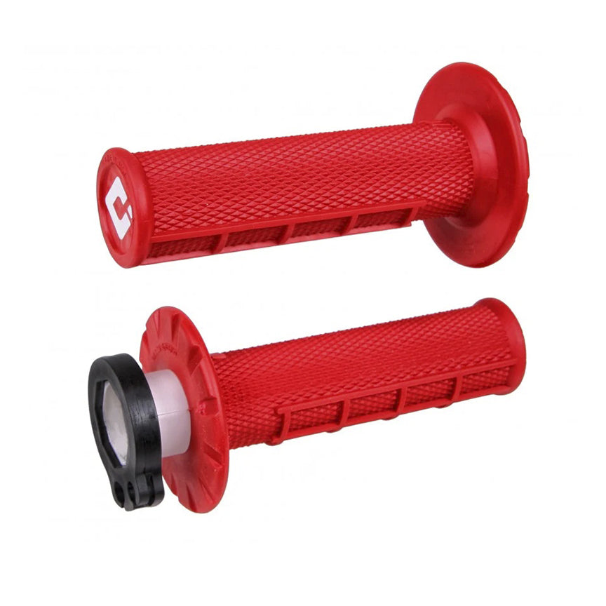 Puños ODI Half-Waffle V2 Lock-On MX – Tracción y Control