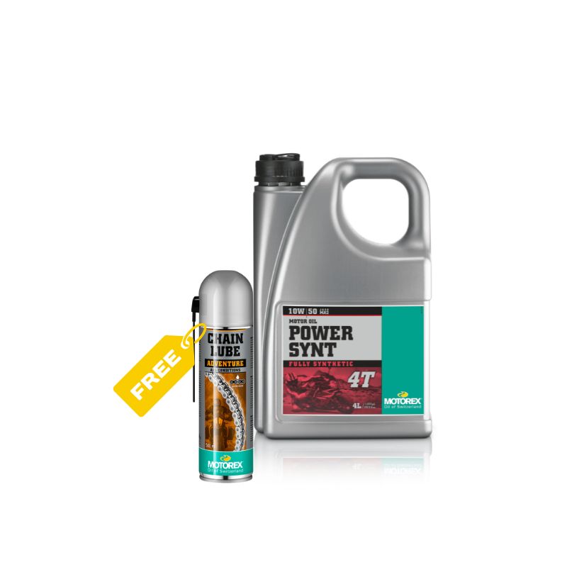 Pack 1: Bidon Power Synt 10w/50 + 1 Chainlube Adventure Gratis