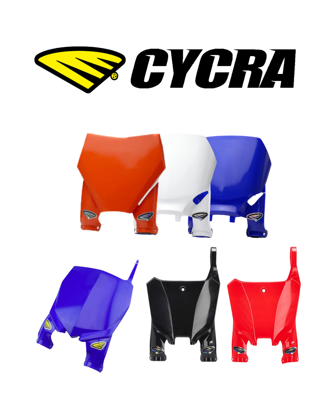 Porta Número Frontal Cycra Stadium Naranja | KTM YAMAHA HONDA