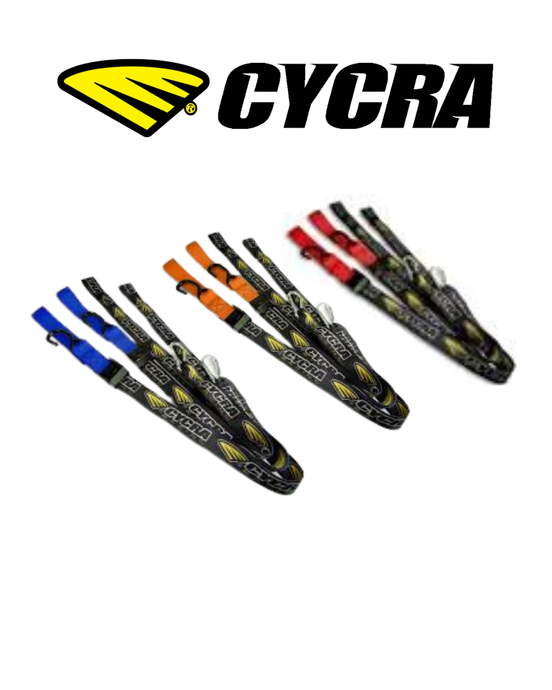 Correas Amarre Moto Cycra Naranja | Tie Downs con Mosquetón