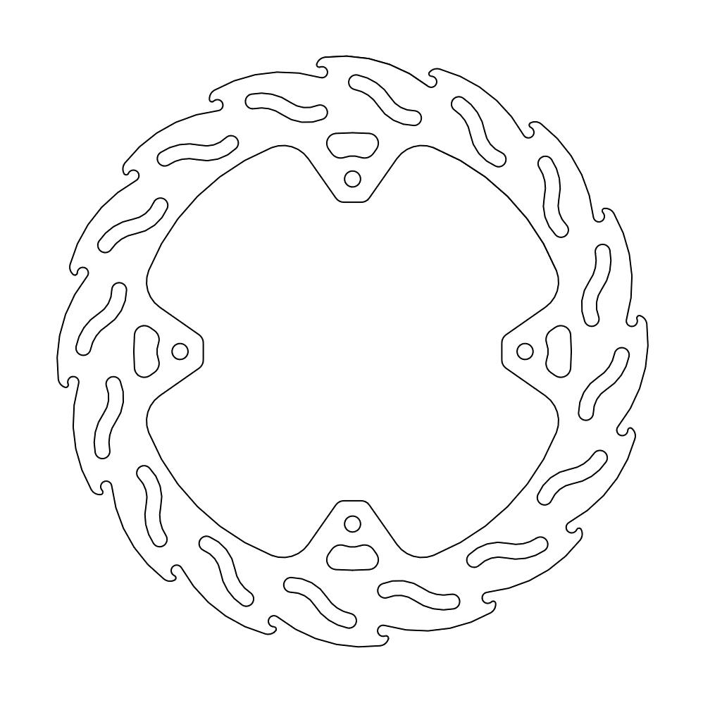 Disco de freno trasero Flame Moto-Master Honda: Factory 4.4mm