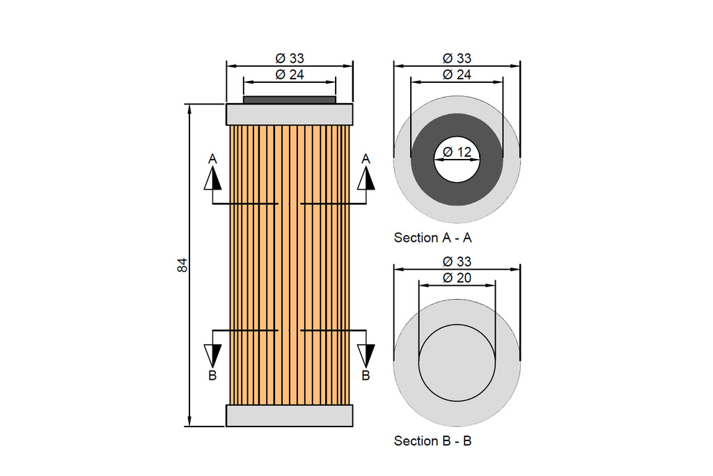 Filtro de aceite Twin Air KTM Husqvarna Gas Gas EXC-F/SXF 08-25