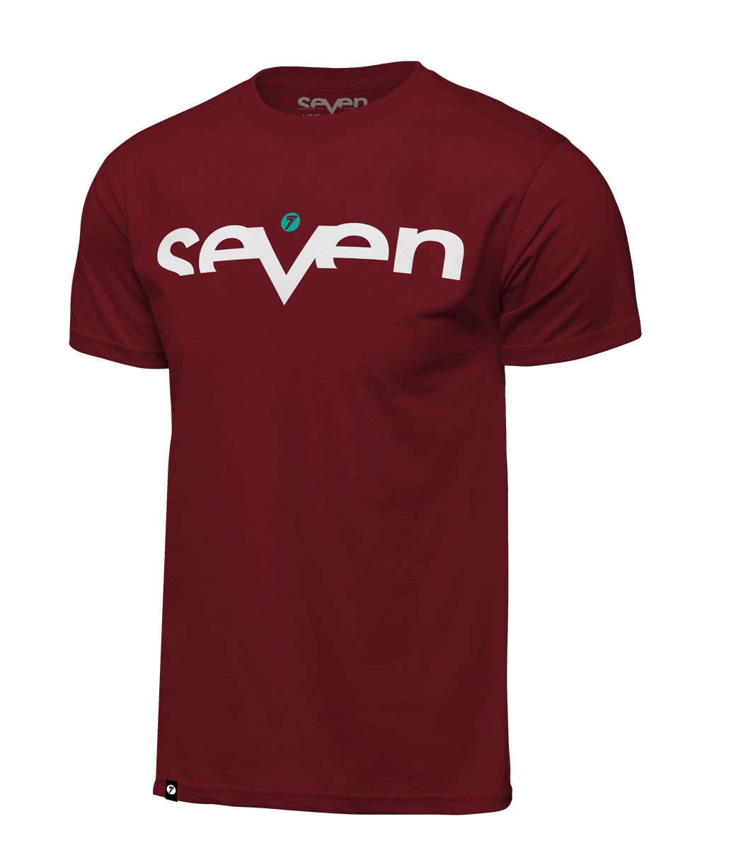 POLERA Seven BRAND TEE BURGANDY