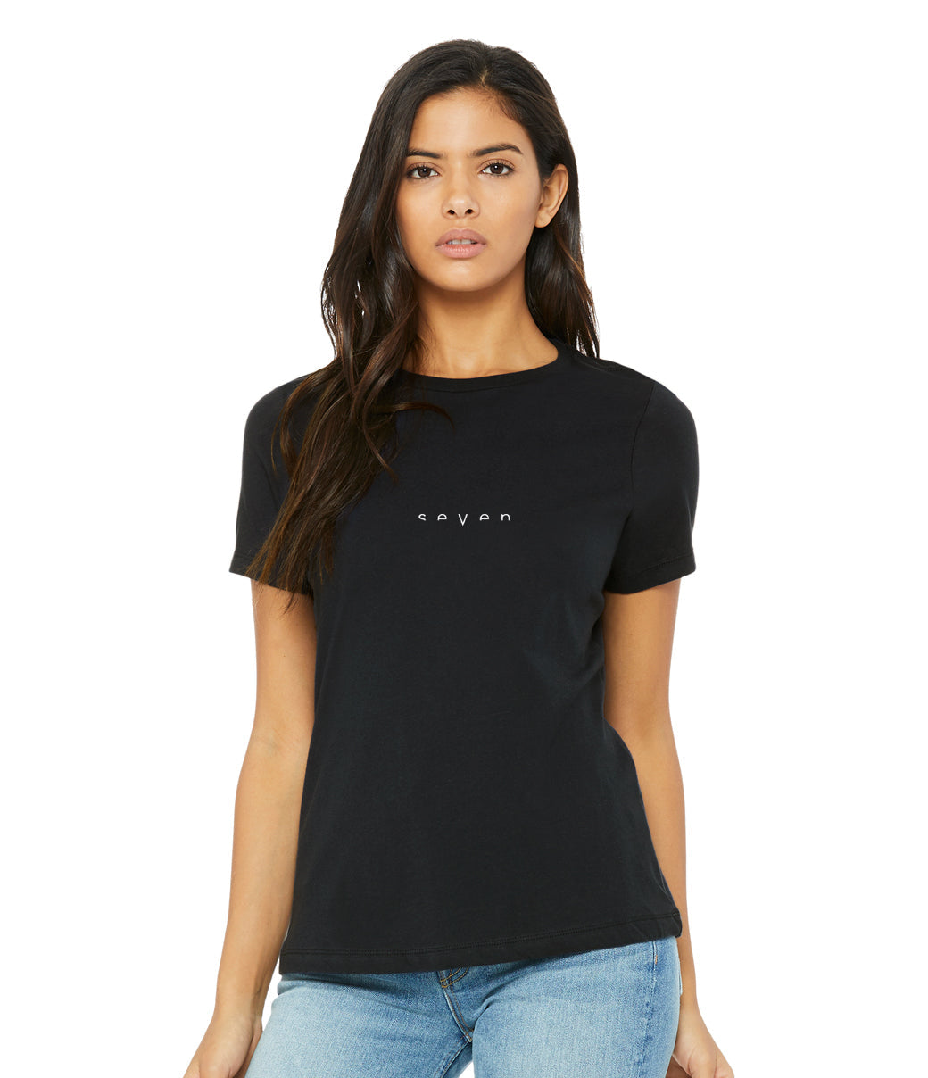 Polera Seven WOMENS LIMIT TEE MINERAL BLACK